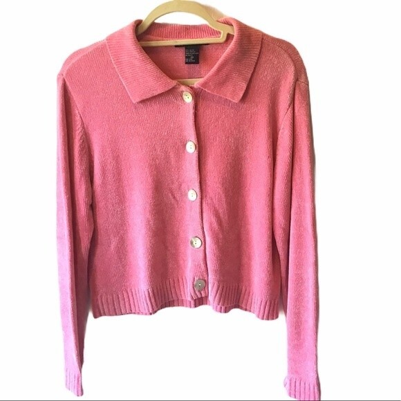 Boston Proper Pink Cardigan Sweater Size XS - Picture 1 of 4